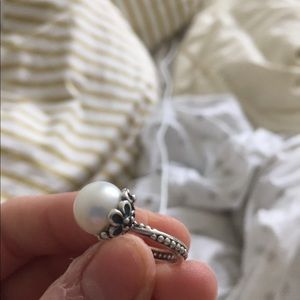 Pearl Pandora Ring